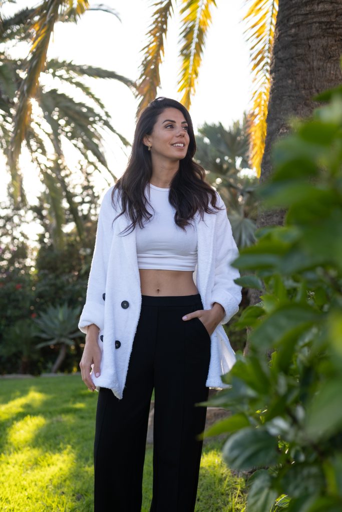 Chaqueta Oh Que Luna para mujer en blanco