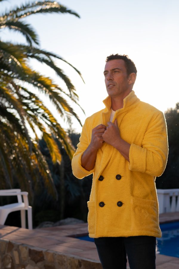 Chaqueta Oh Que Luna amarilla para hombre